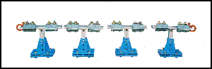 20-914 Honda Brackets Installed In Anchor Bases With Frame Clips